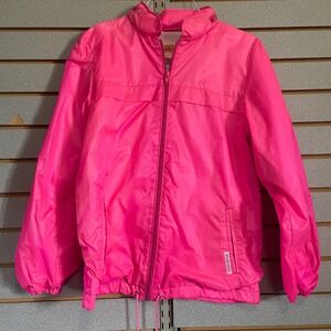 Weather Control Kids Jacket Size L 14 Bright Pink Lightweight‎ Rain Coat